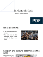Should Abortion Be Legal?: Roberto E. Rodríguez González