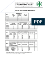 Borang Evaluasi Kegiatan PMR SMP N 5 Seget