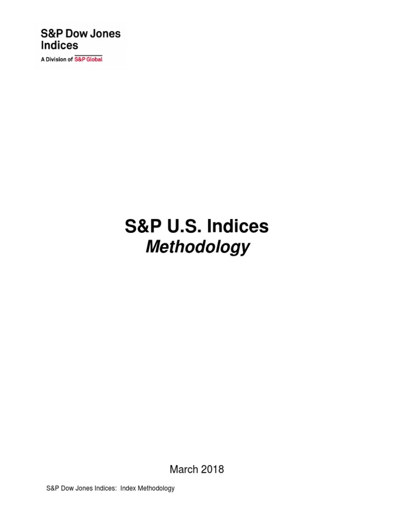 Methodology SP Us Indices | PDF | S&P 500 Index | Stock Market Index