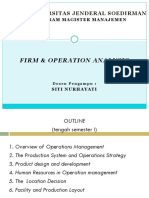 Firm & Operation Analysis: Universitas Jenderal Soedirman