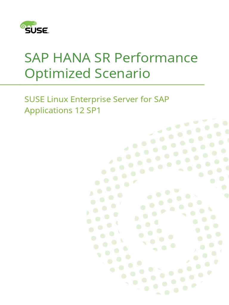 Suse Linux Enterprise Server For Sap Applications 12 Sp1 | PDF ...