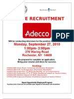 On-Site Recruitment Adecco Flier 9-2010