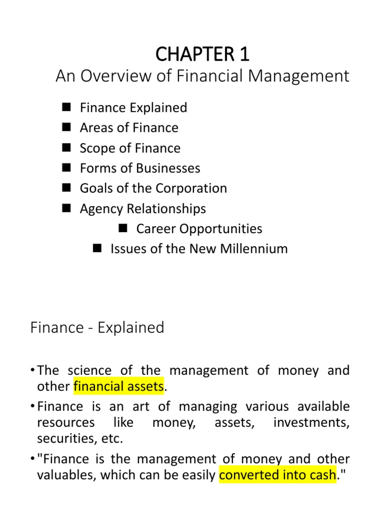 Chapter 1 Ibf Pdf Financial Markets Corporations