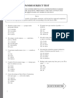 SAT2 Spanish Practice Test 3