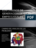 Los Caminos de Generacion de Ideas Empresariales