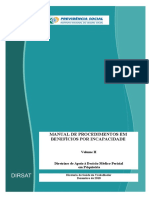 MANUAL DE PROCEDIMENTOS EM BENEFÍCIOS POR INCAPACIDADE Volume II Diretrizes de Apoio À Decisão Médico-Pericial em Psiquiatria