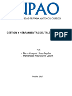 Gestion y Herramientas Del Talento Humano y Peru Productor de Materia Prima