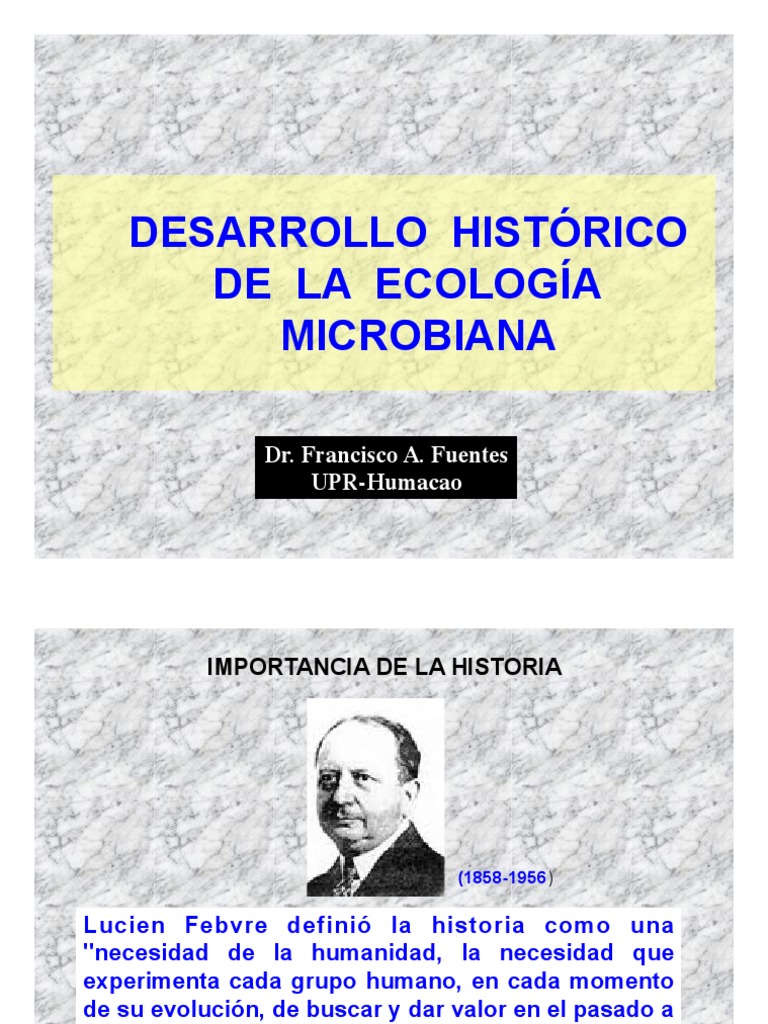 Historia de la Ecología Microbiana | PDF | Microorganismo | Luis Pasteur