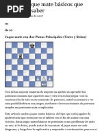 10 Jaques Mates Rápidos en Ajedrez | PDF | Aperturas de ajedrez | Ajedrez