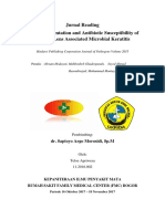 Clinical Presentation and Antibiotic Susceptibility of Contact Lens Associated Microbial Keratitis