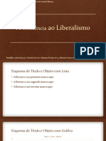 A resistência ao Liberalismo