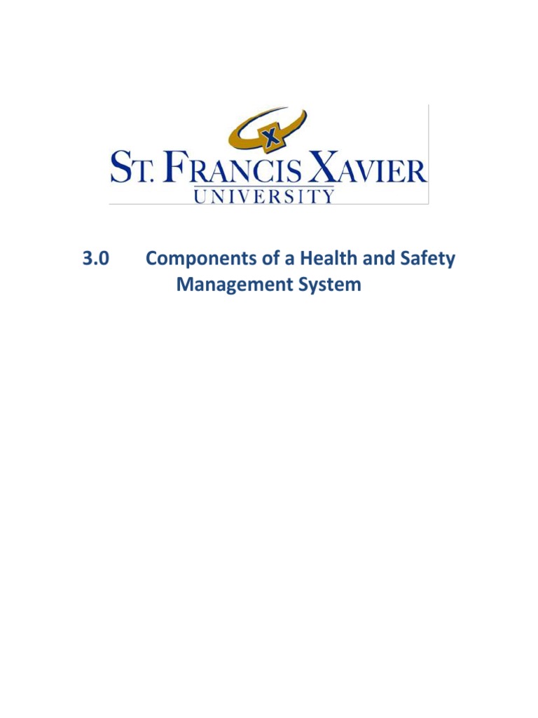 Components of Health & Safety Management | PDF | Occupational Safety ...