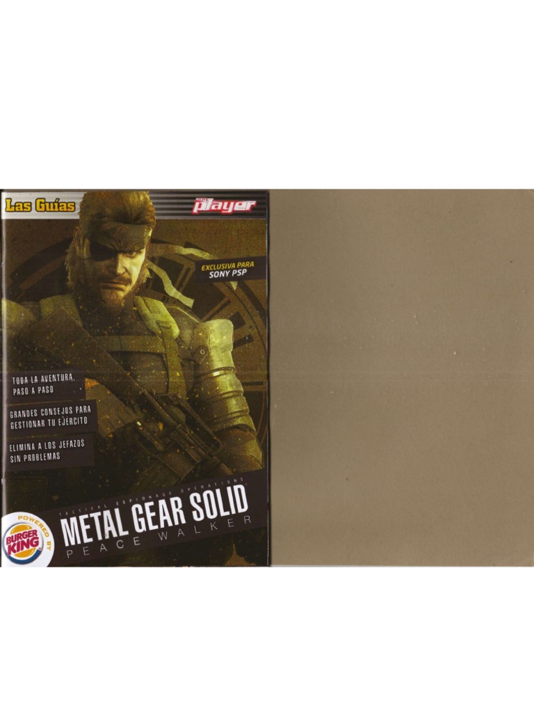 Metal Gear Solid Novela Raymond Benson Pdf