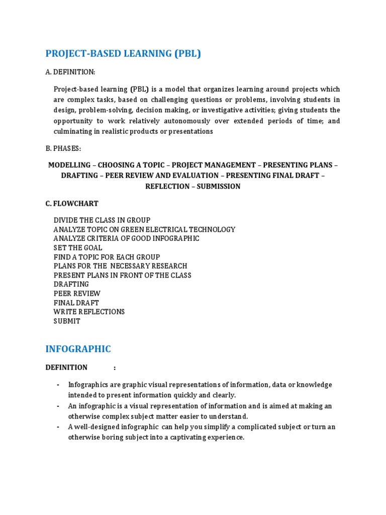 Project-Based Learning (PBL) | PDF
