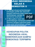 SEJARAH POLITIK INDONESIA AWAL KEMERDEKAAN