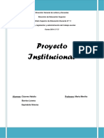 Analisis Del Proyecto Institucional