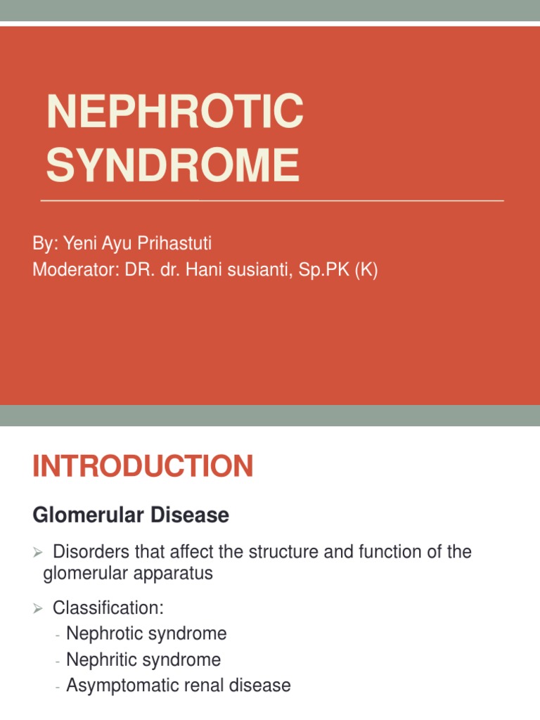 Overview of Nephrotic Syndrome | PDF | Kidney Disease | Nephrology