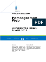 Modul Pemrograman WEB (TM1)