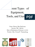 Different Types of Equipment