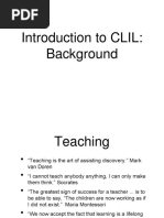 Lesson 1 Clil Introduction