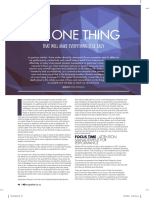 The One Thing Article