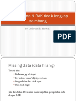 Missing Data RAK Tidak Lengkap Seimbang