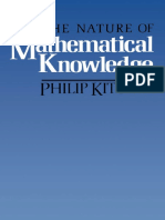Philip Kitcher The Nature of Mathematical Knowledge PDF