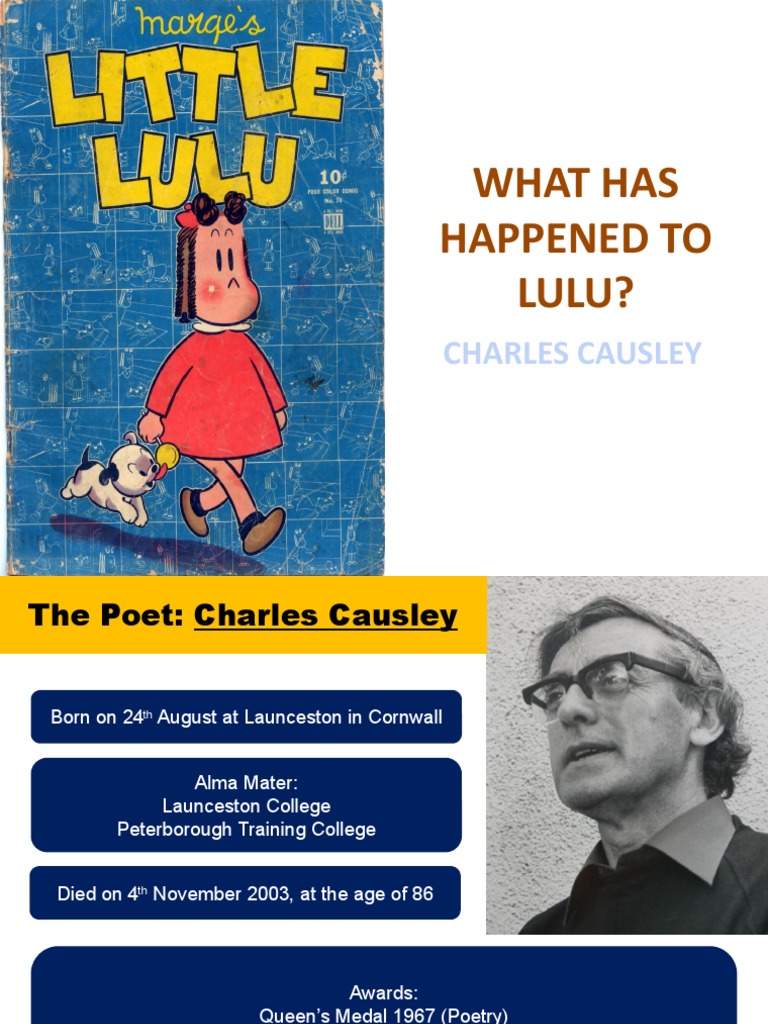 What Has Happened To Lulu PDF Poetry
