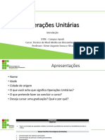 Introdução Às Operações Unitárias