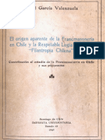 Garcia Valenzuela Rene - El Origen Aparente De La Francmasoneria En Chile.pdf