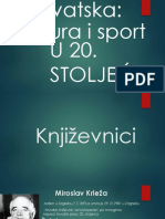 HrvatskaSport I Kultura U 20.St