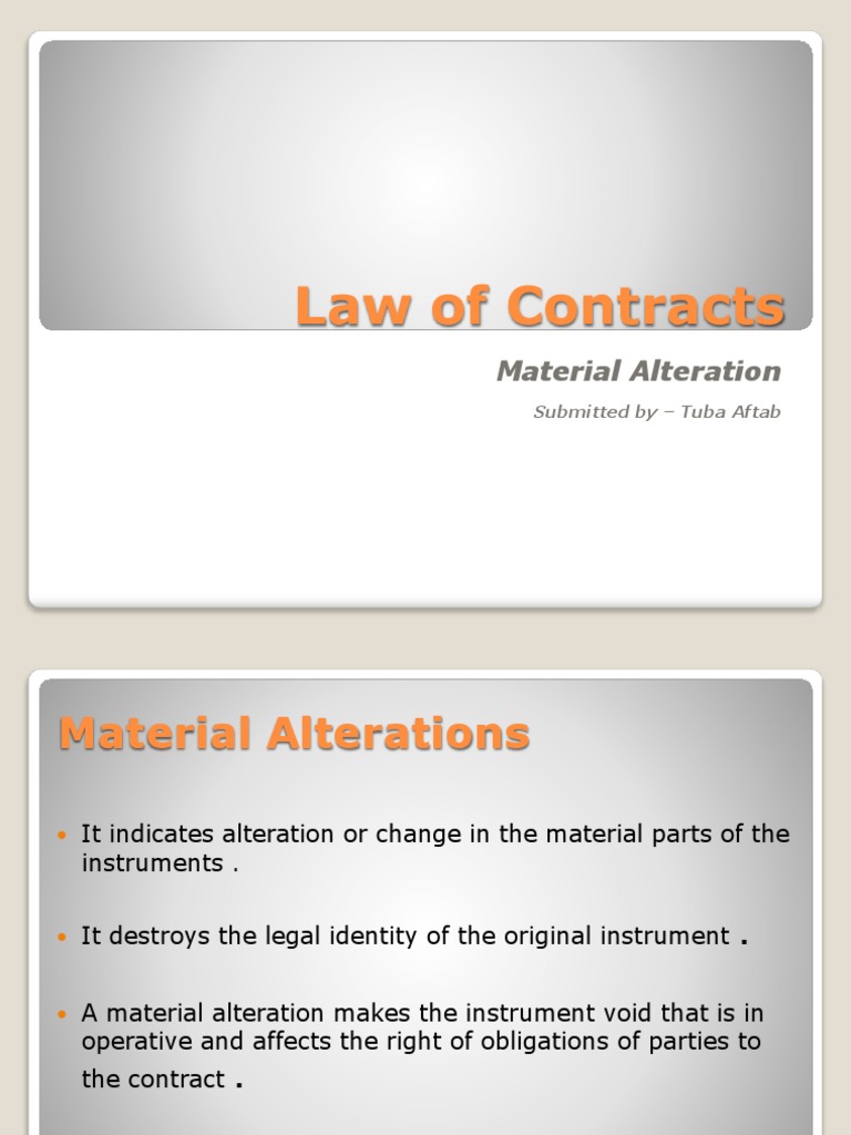 Material Alteration PDF Negotiable Instrument Cheque