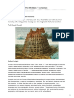Tower of Babel The Hidden Transcript