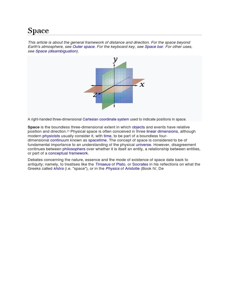Understanding Three-Dimensional Space | PDF