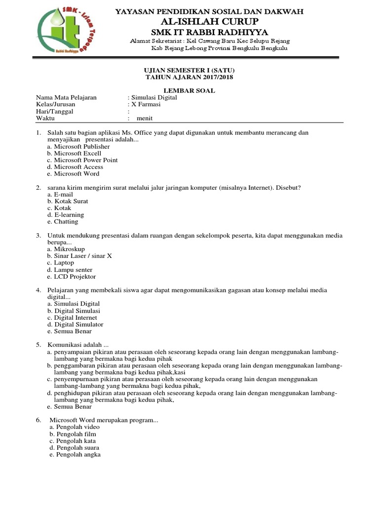 Xi Simulasi Digital Tkj