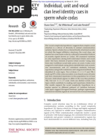 Individual, Unit and Vocal Clan Level Identity Cues in Sperm Whale Codas