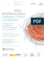 III Congreso Internacional Género, Ética y Cuidado-Visibilizando La Violenca Hacia Las Mujeres en El Embarazo.