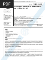 NBR 14039 - 2003 - Instalações Elétricas de Média Tensão