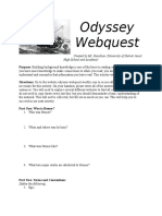 Webquest For Odyssey Lesson Plan 1st Lesson