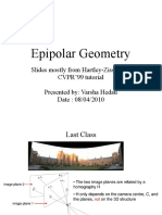 Lecture22 - Epipolar Geometry
