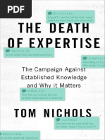 Thomas M. Nichols-The Death of Expertise - The Campaign Against ...
