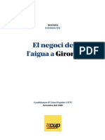 Negocio Agua Cup en Girona Durante Mandato de Alcaldia de Puigdemont