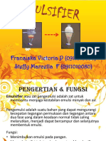 Pengertian dan Fungsi Emulsifier