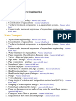 Aquaculture Engineering - Lecture Notes, Study Material and Important Questions, Answers 