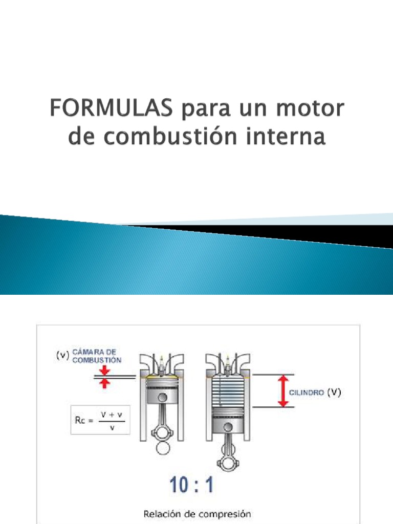 Fórmulas de Relación de Compresión en Motores | PDF | Tecnología