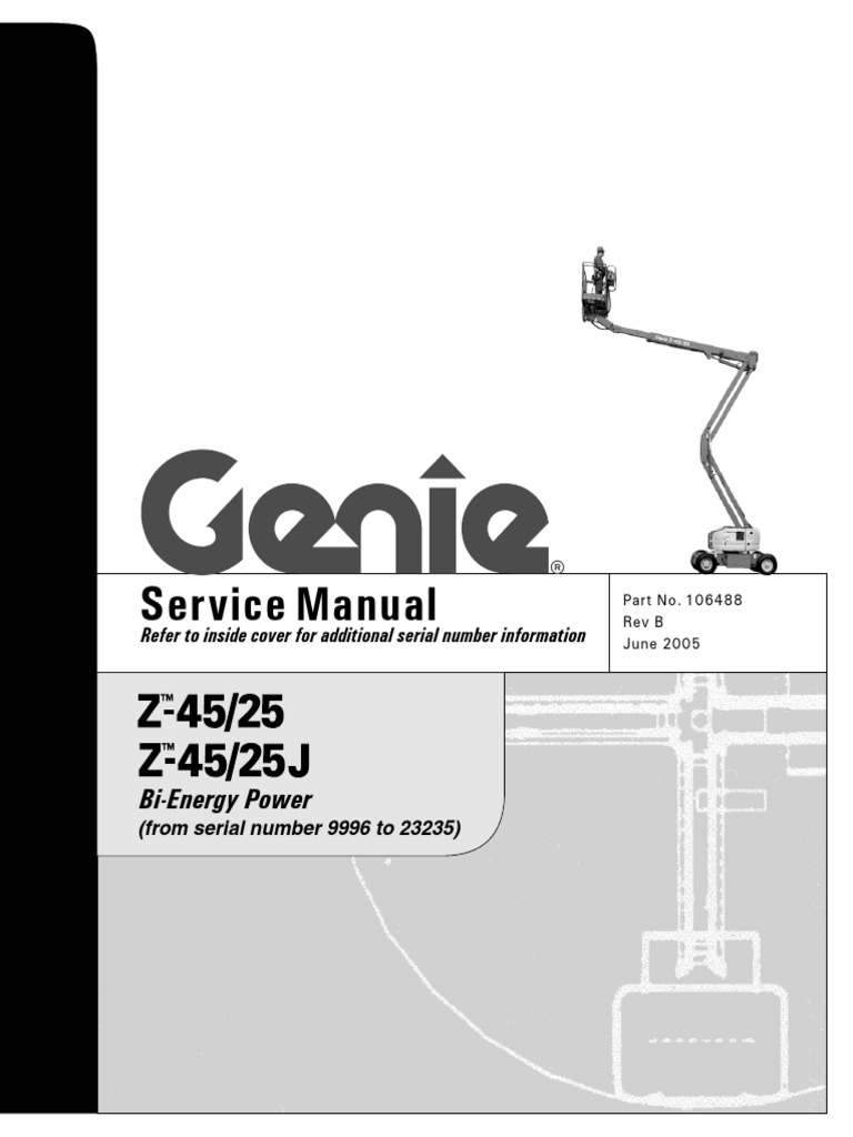 Genie Boom Operators Manual Pdf