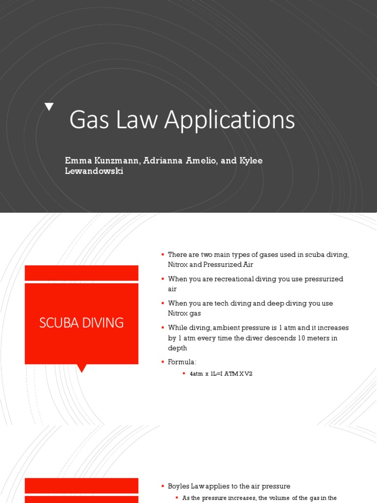Gas Laws in Scuba Diving & Pop Rocks | PDF