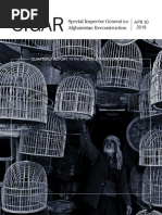 Special Inspector General for Afghanistan Reconstruction Report 4/30/2018