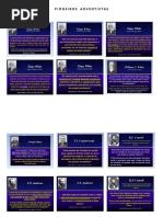 Pioneiros Adventistas - Citações e Imagens