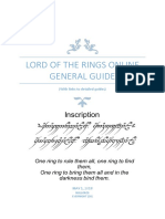Lord of The Rings Online General Guide (With Links To Detailed Guides) 2018